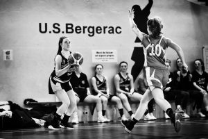 féminines de l'US Bergerac Basket au shoot