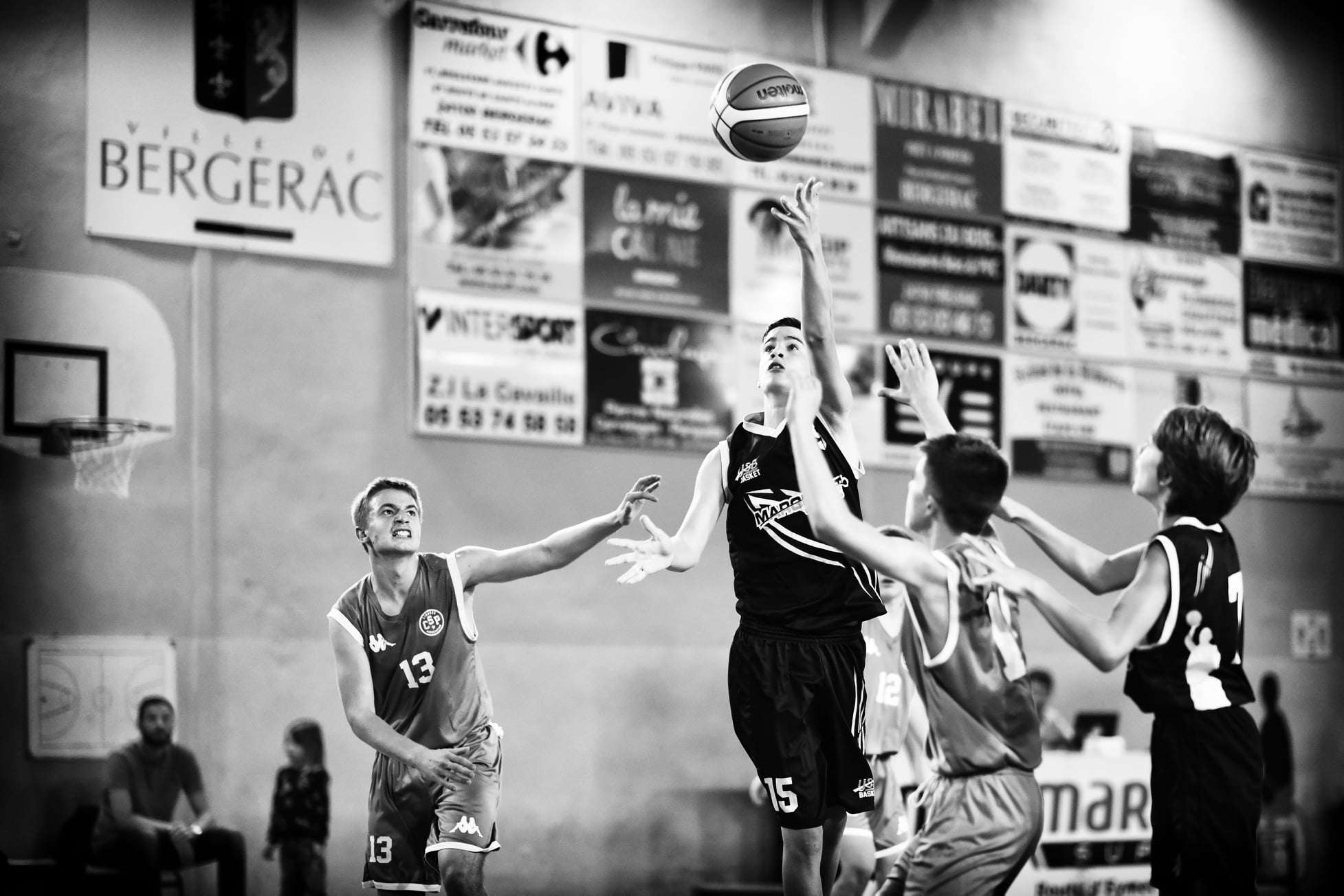 US Bergerac Basket joueurs en action
